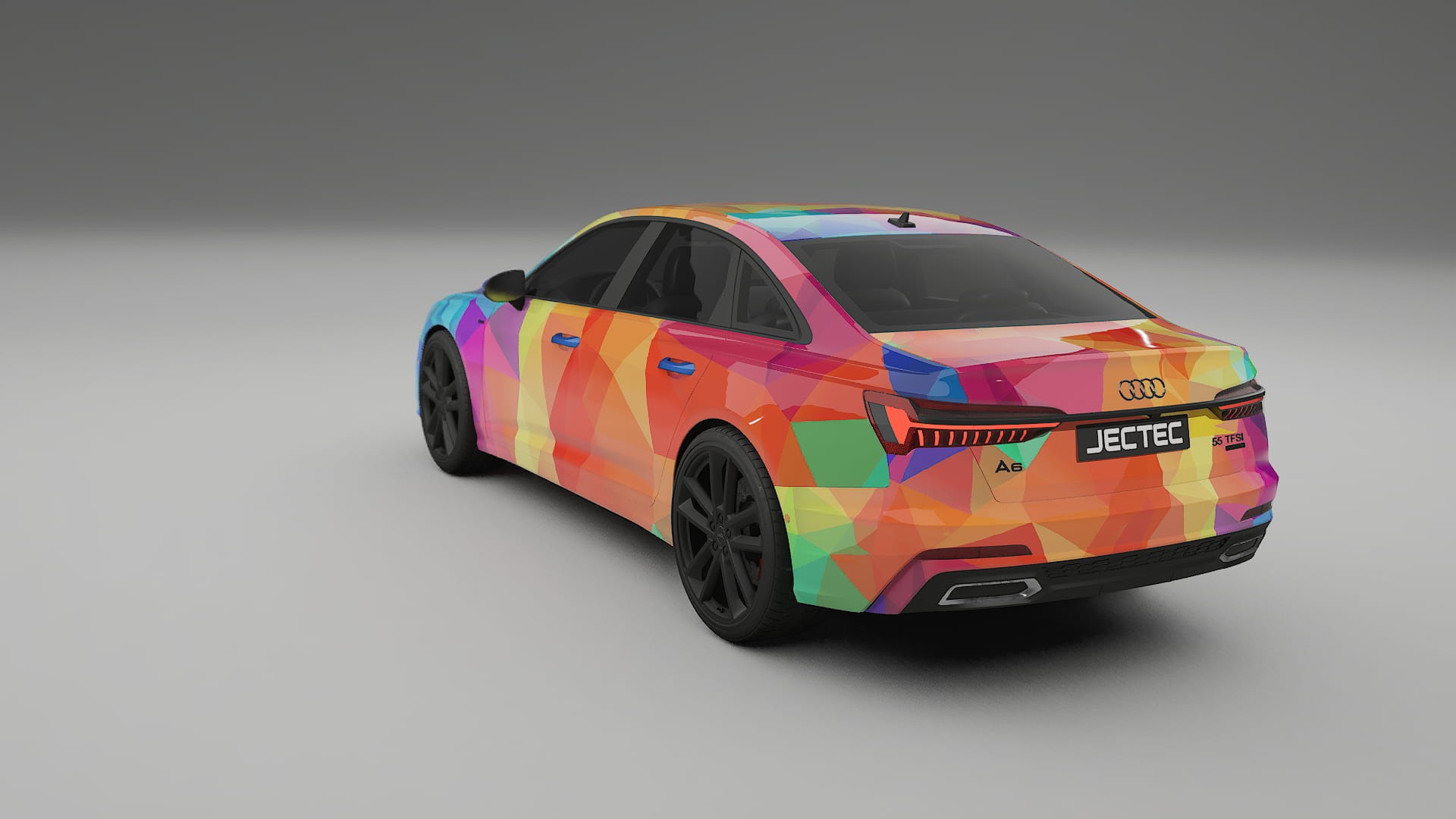 Audi A6 S-Line C8 VECTOR VIBE – Tervezett Wrap PPF készlet nyomtatható poliuretán fóliából