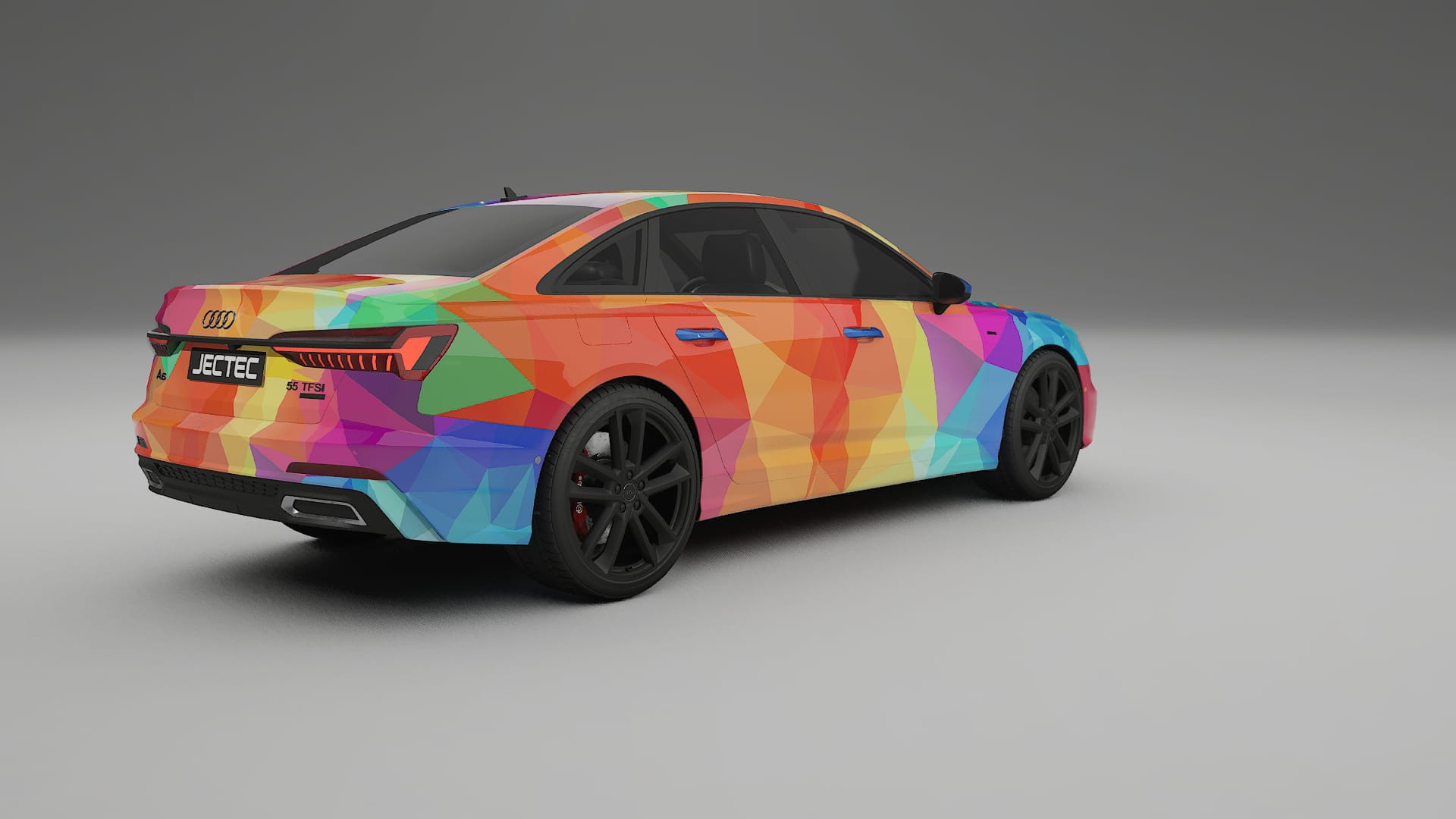 Audi A6 S-Line C8 VECTOR VIBE – Tervezett Wrap PPF készlet nyomtatható poliuretán fóliából