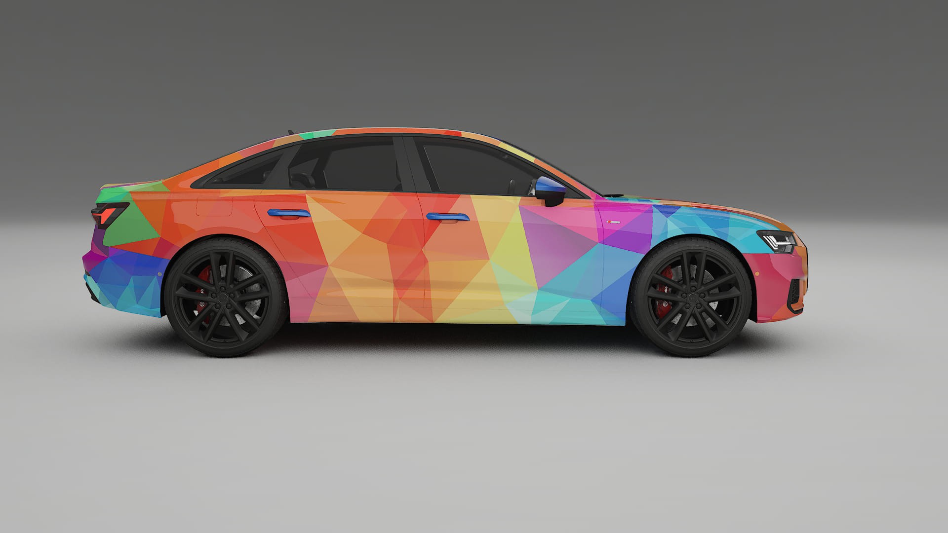 Audi A6 S-Line C8 VECTOR VIBE – Tervezett Wrap PPF készlet nyomtatható poliuretán fóliából