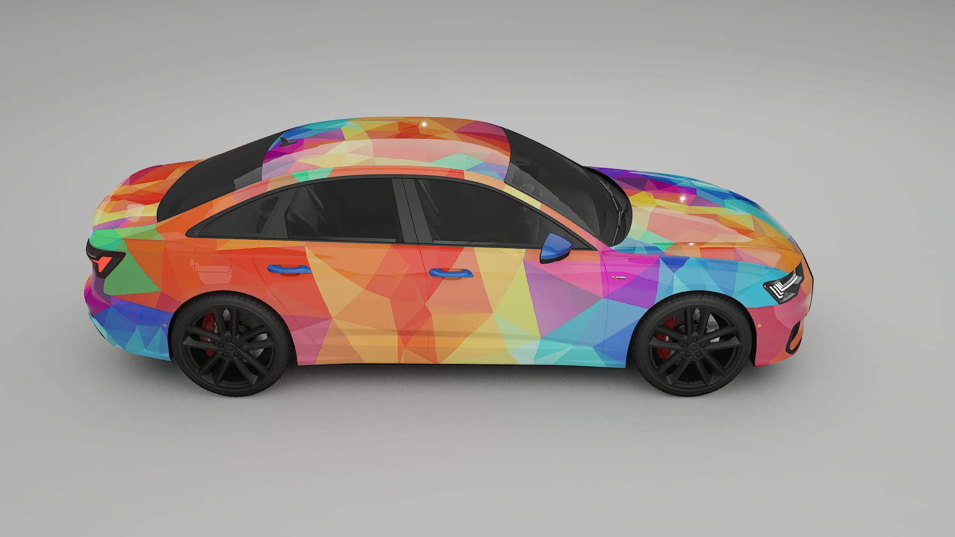 Audi A6 S-Line C8 VECTOR VIBE – Tervezett Wrap PPF készlet nyomtatható poliuretán fóliából