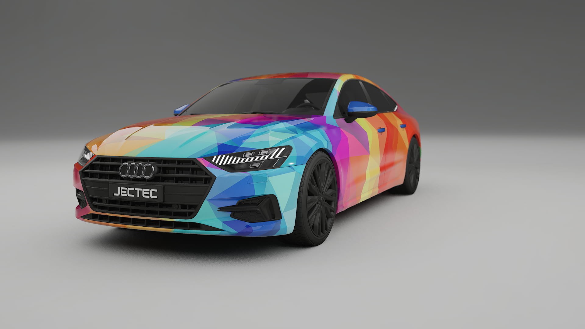 Audi A7 C8 Sportback prefacelift pre-LCI VECTOR VIBE – Tervezett Wrap PPF készlet nyomtatható poliuretán fóliából