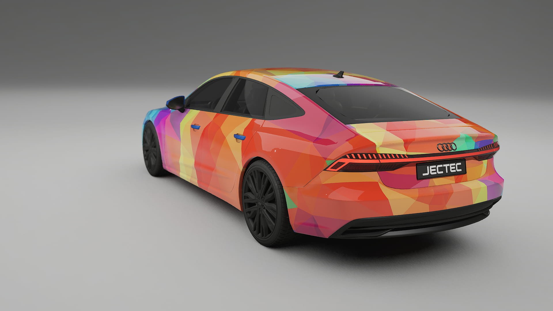 Audi A7 C8 Sportback prefacelift pre-LCI VECTOR VIBE – Tervezett Wrap PPF készlet nyomtatható poliuretán fóliából