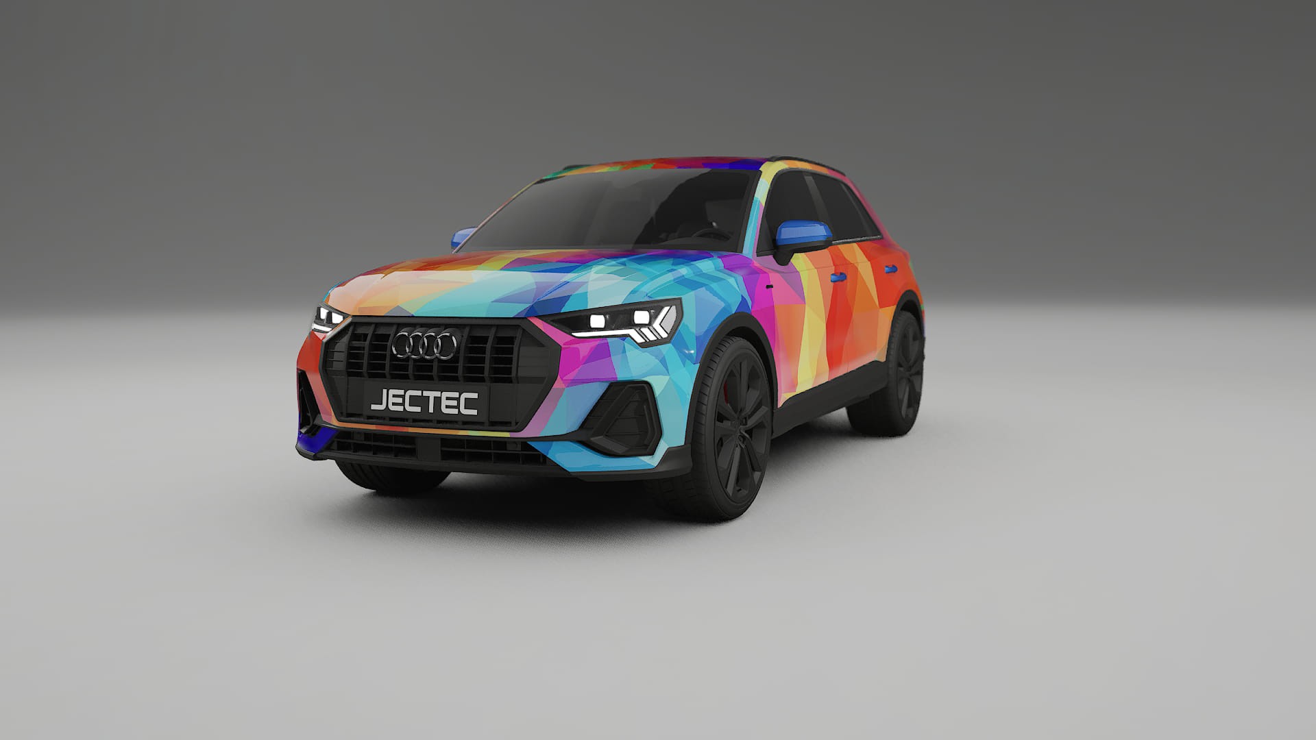 Audi Q3 S-Line F3 VECTOR VIBE – Tervezett Wrap PPF készlet nyomtatható poliuretán fóliából
