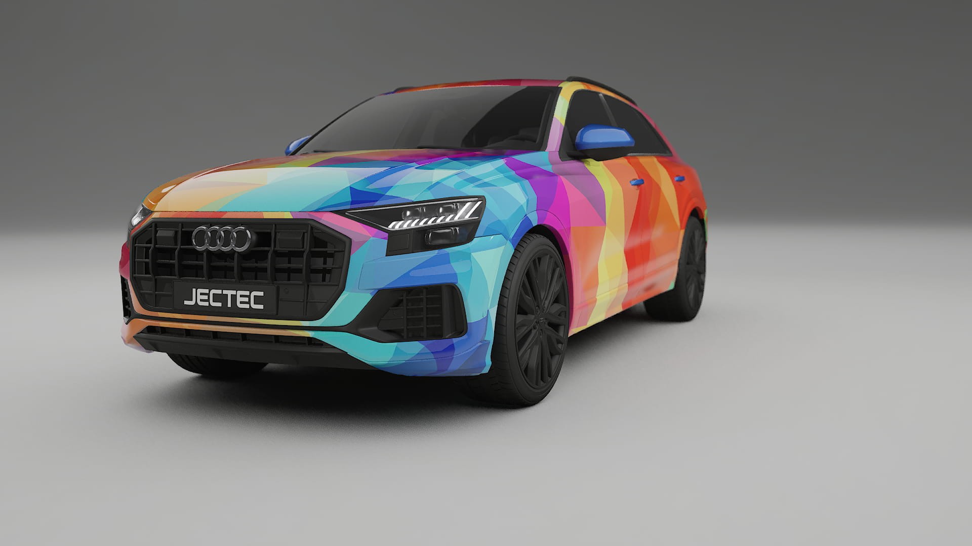 Audi Q8 F1 prefacelift pre-LCI VECTOR VIBE – Tervezett Wrap PPF készlet nyomtatható poliuretán fóliából