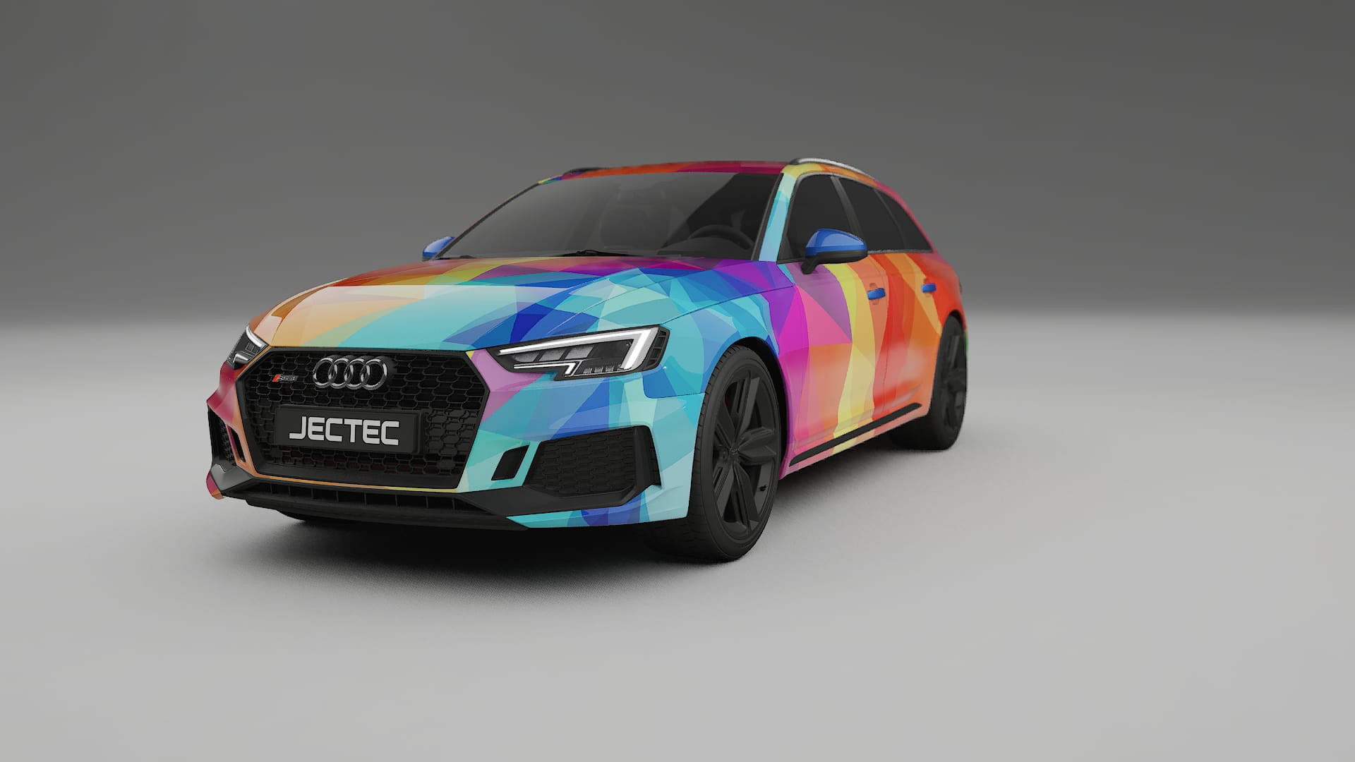 Audi RS4 Avant B9 prefacelift pre-LCI VECTOR VIBE – Tervezett Wrap PPF készlet nyomtatható poliuretán fóliából