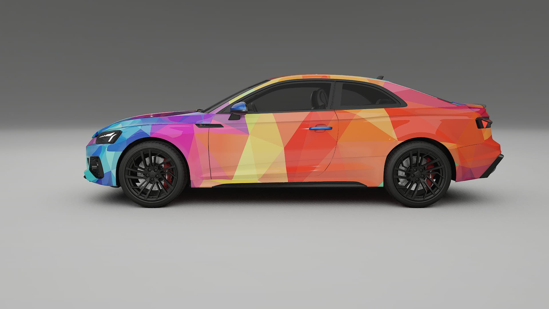 Audi RS5 Coupe B9 facelift pre-LCI VECTOR VIBE – Tervezett Wrap PPF készlet nyomtatható poliuretán fóliából