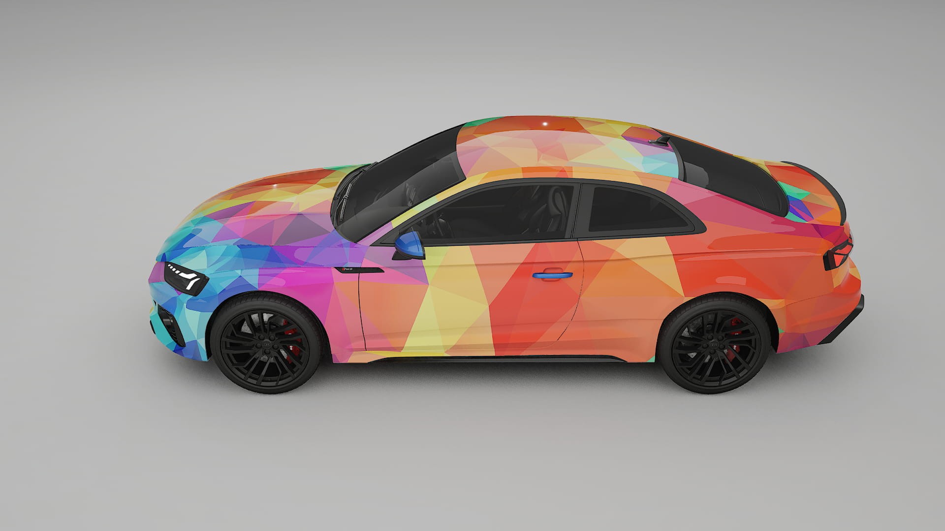 Audi RS5 Coupe B9 facelift pre-LCI VECTOR VIBE – Tervezett Wrap PPF készlet nyomtatható poliuretán fóliából