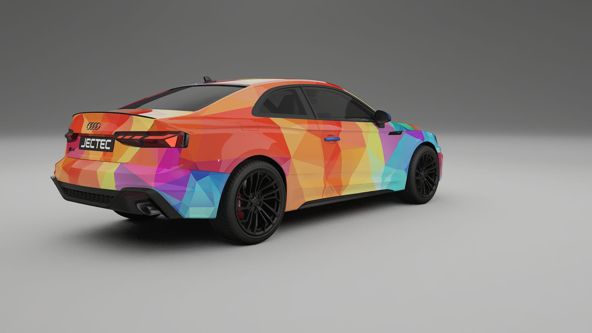 Audi RS5 Coupe B9 facelift pre-LCI VECTOR VIBE – Tervezett Wrap PPF készlet nyomtatható poliuretán fóliából