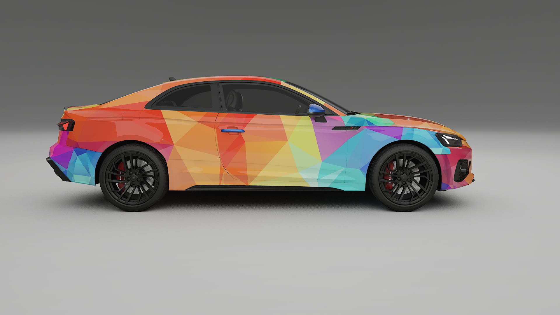 Audi RS5 Coupe B9 facelift pre-LCI VECTOR VIBE – Tervezett Wrap PPF készlet nyomtatható poliuretán fóliából