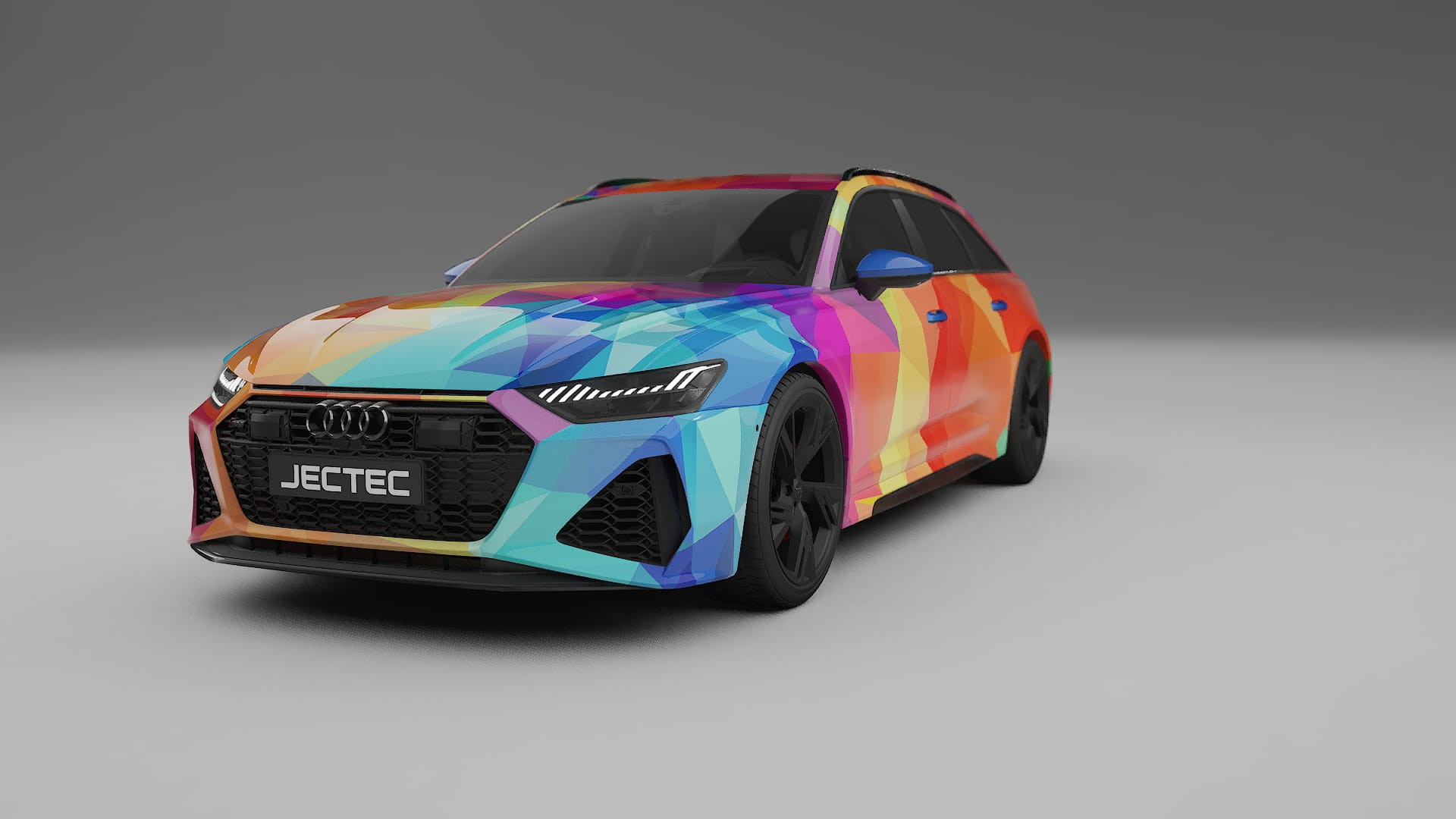 Audi RS6 Avant C8 facelift LCI VECTOR VIBE – Tervezett Wrap PPF készlet nyomtatható poliuretán fóliából