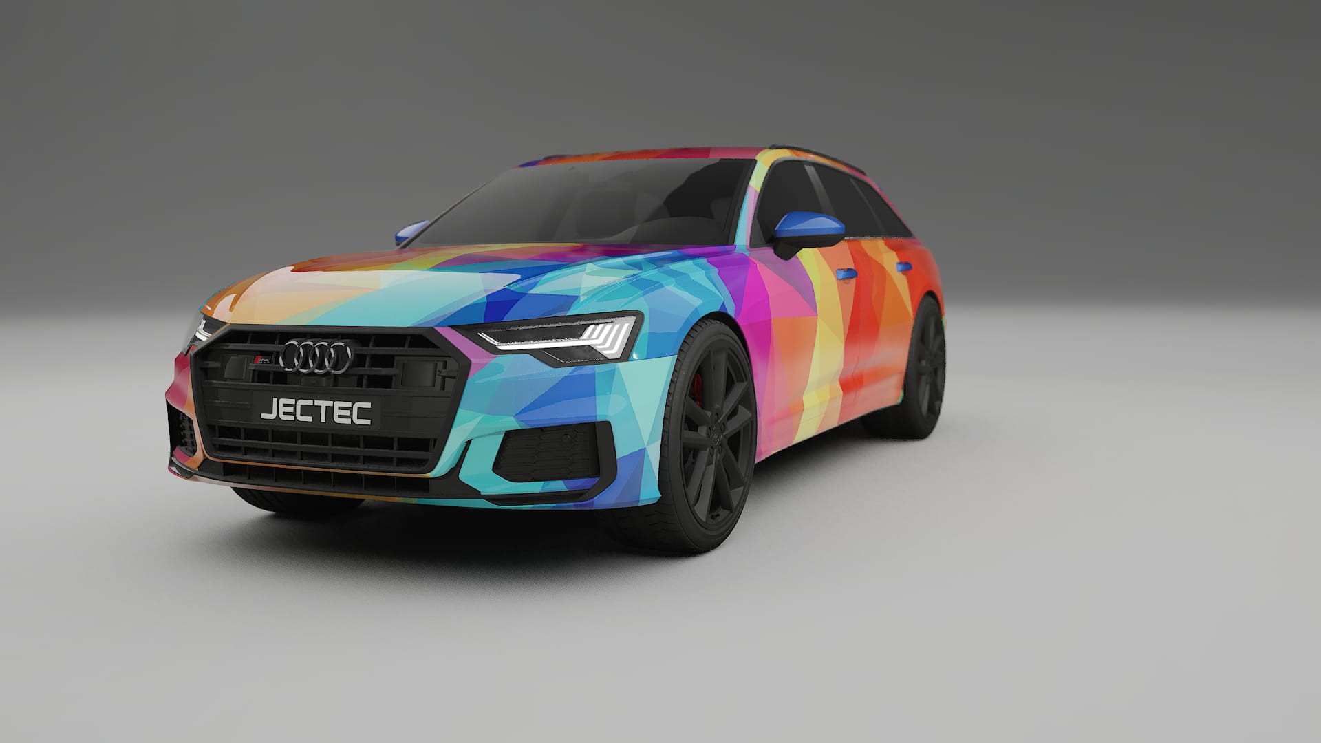 Audi S6 Avant prefacelift pre-LCI C8 VECTOR VIBE – Tervezett Wrap PPF készlet nyomtatható poliuretán fóliából