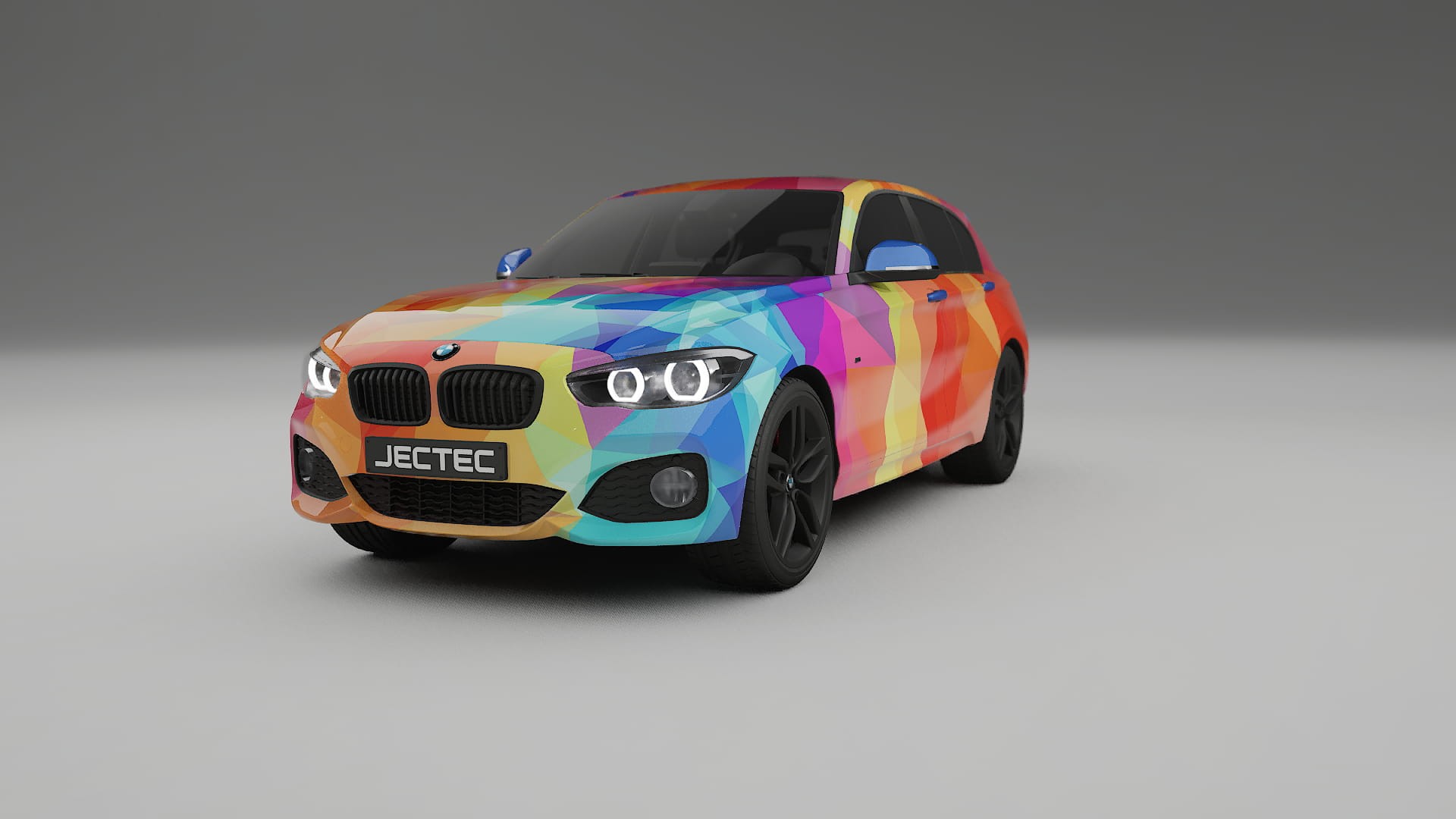 BMW 1 F20 facelift LCI VECTOR VIBE – Tervezett Wrap PPF készlet nyomtatható poliuretán fóliából