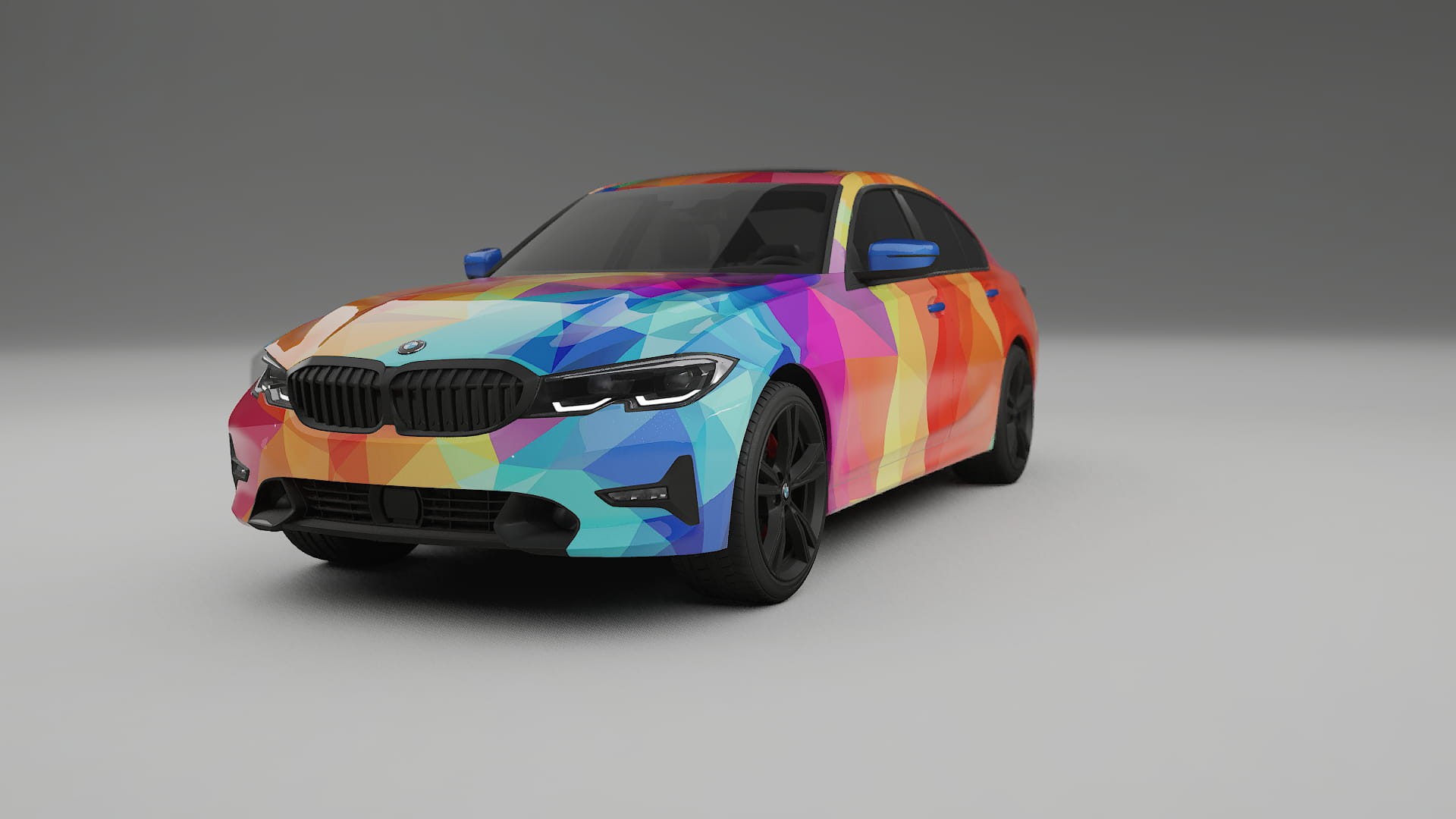 BMW 3 G20 prefacelift pre-LCI VECTOR VIBE – Tervezett Wrap PPF készlet nyomtatható poliuretán fóliából