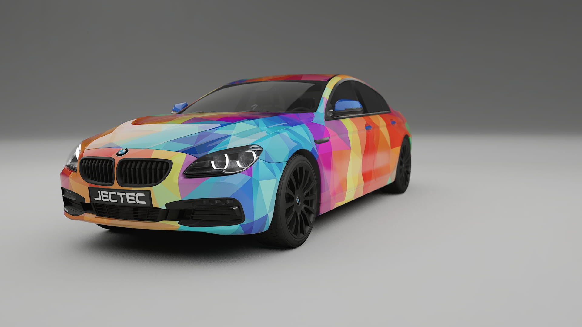 BMW 6 F06 VECTOR VIBE – Tervezett Wrap PPF készlet nyomtatható poliuretán fóliából