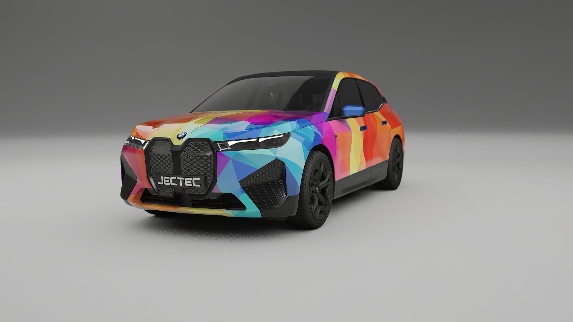 BMW iX M60 VECTOR VIBE – Tervezett Wrap PPF készlet nyomtatható poliuretán fóliából