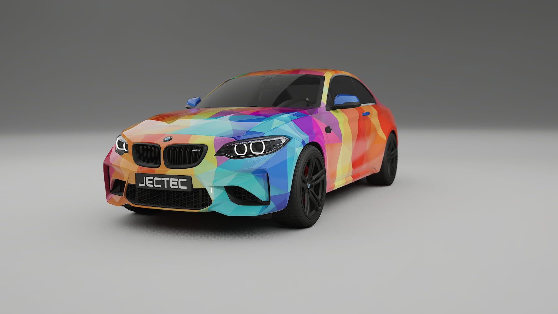 BMW M2 F87 facelift LCI VECTOR VIBE – Tervezett Wrap PPF készlet nyomtatható poliuretán fóliából