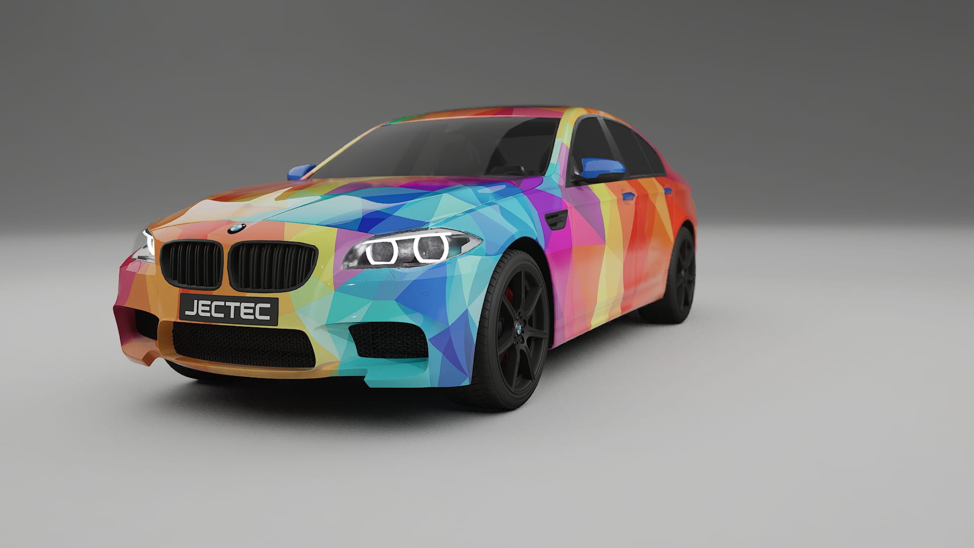 BMW M5 F10 VECTOR VIBE – Tervezett Wrap PPF készlet nyomtatható poliuretán fóliából