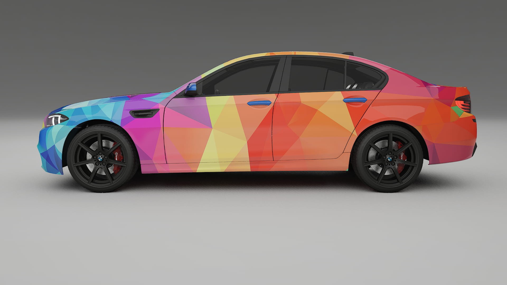 BMW M5 F10 VECTOR VIBE – Tervezett Wrap PPF készlet nyomtatható poliuretán fóliából