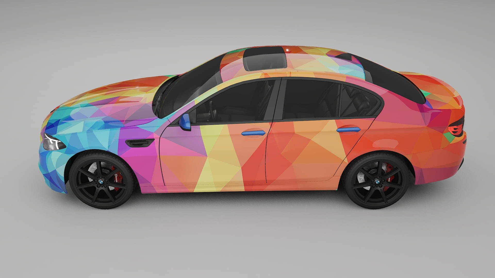 BMW M5 F10 VECTOR VIBE – Tervezett Wrap PPF készlet nyomtatható poliuretán fóliából