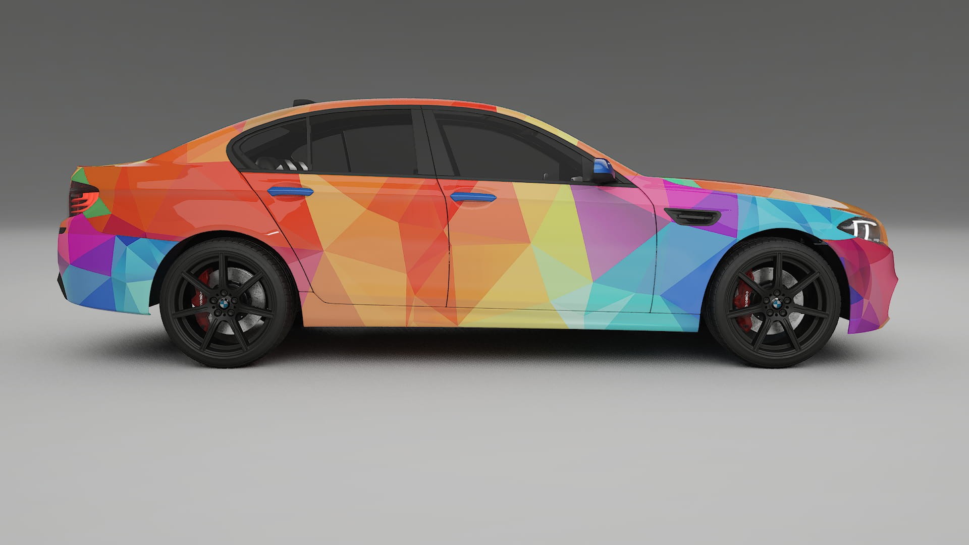BMW M5 F10 VECTOR VIBE – Tervezett Wrap PPF készlet nyomtatható poliuretán fóliából