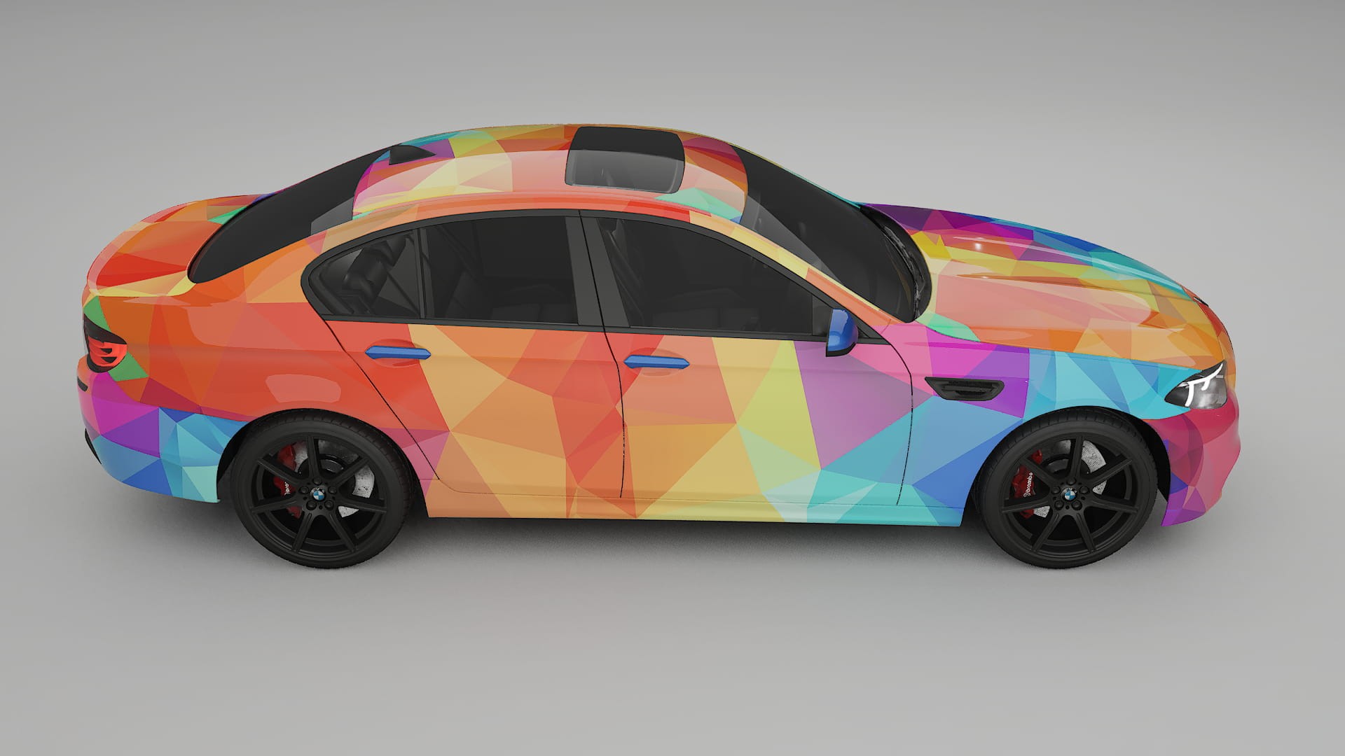 BMW M5 F10 VECTOR VIBE – Tervezett Wrap PPF készlet nyomtatható poliuretán fóliából