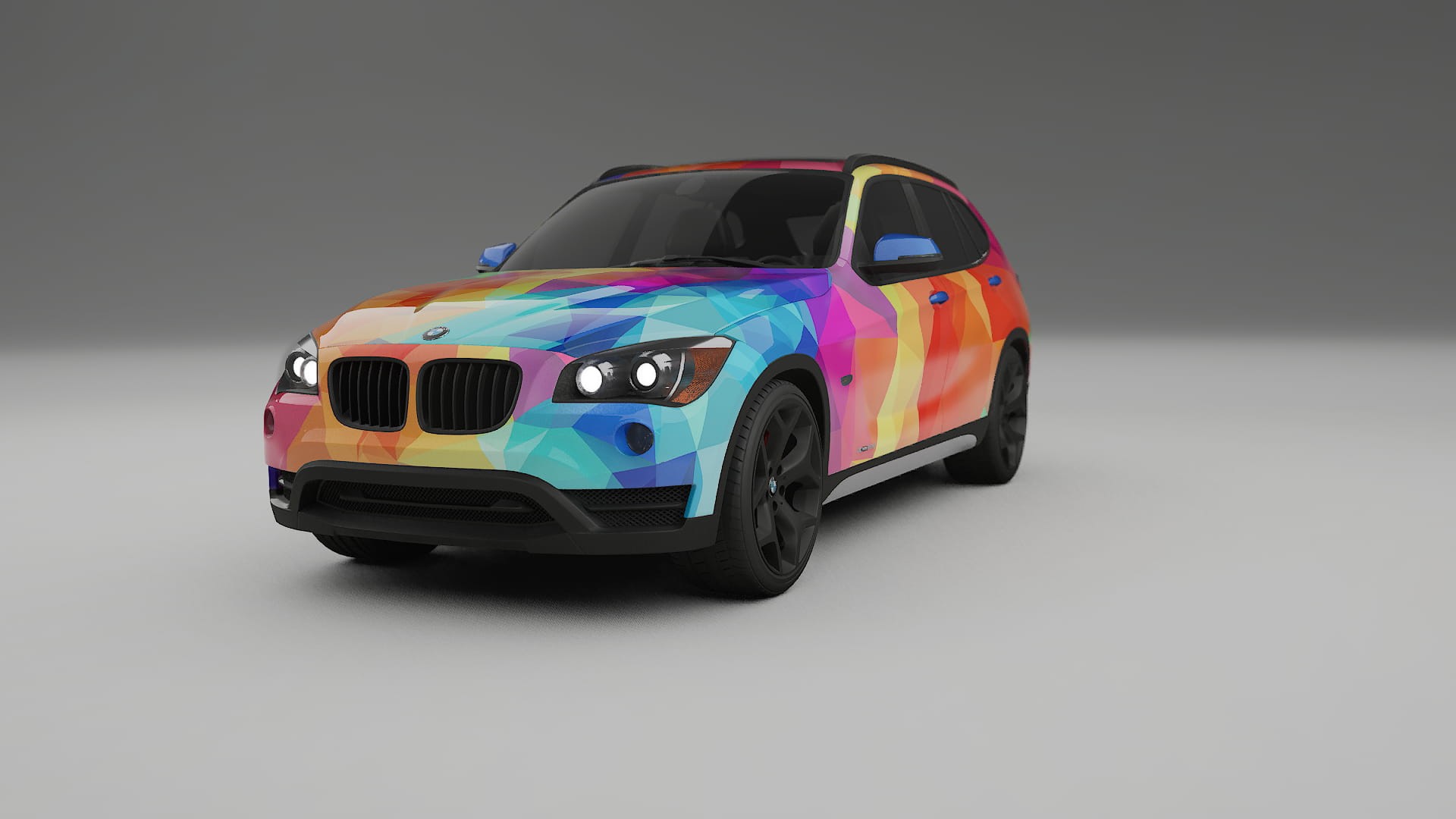 BMW X1 E84 VECTOR VIBE – Tervezett Wrap PPF készlet nyomtatható poliuretán fóliából