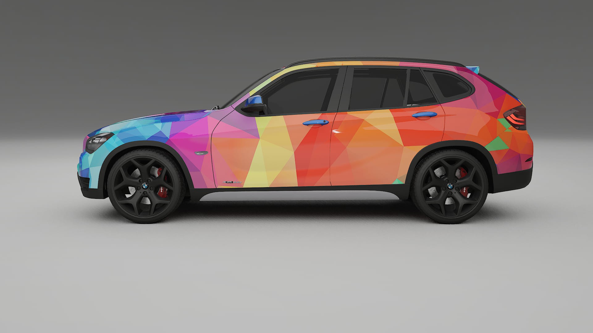 BMW X1 E84 VECTOR VIBE – Tervezett Wrap PPF készlet nyomtatható poliuretán fóliából