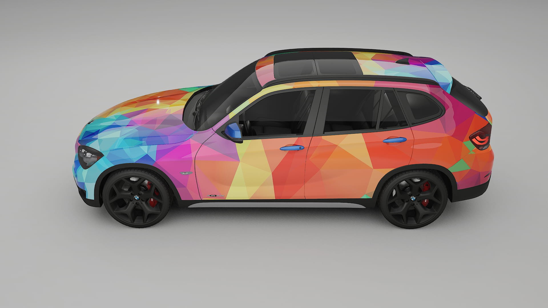 BMW X1 E84 VECTOR VIBE – Tervezett Wrap PPF készlet nyomtatható poliuretán fóliából
