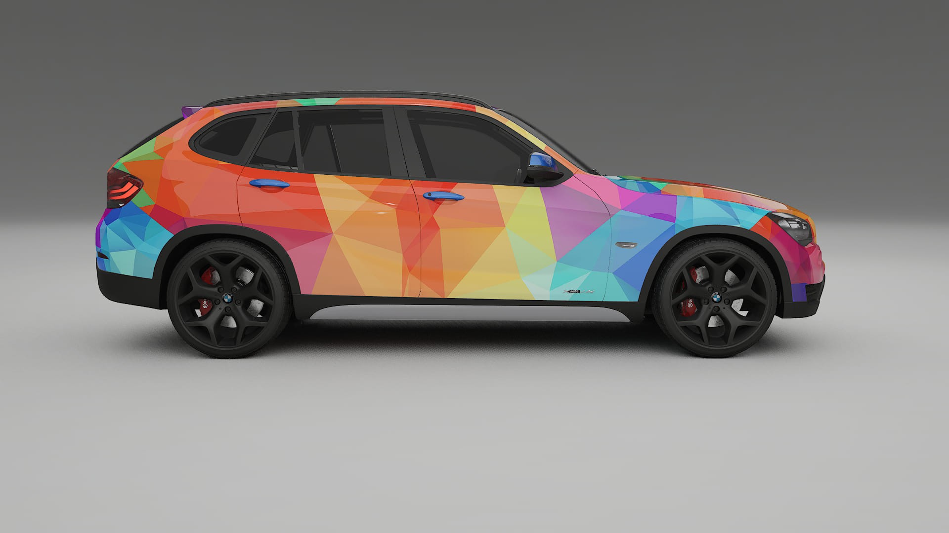 BMW X1 E84 VECTOR VIBE – Tervezett Wrap PPF készlet nyomtatható poliuretán fóliából