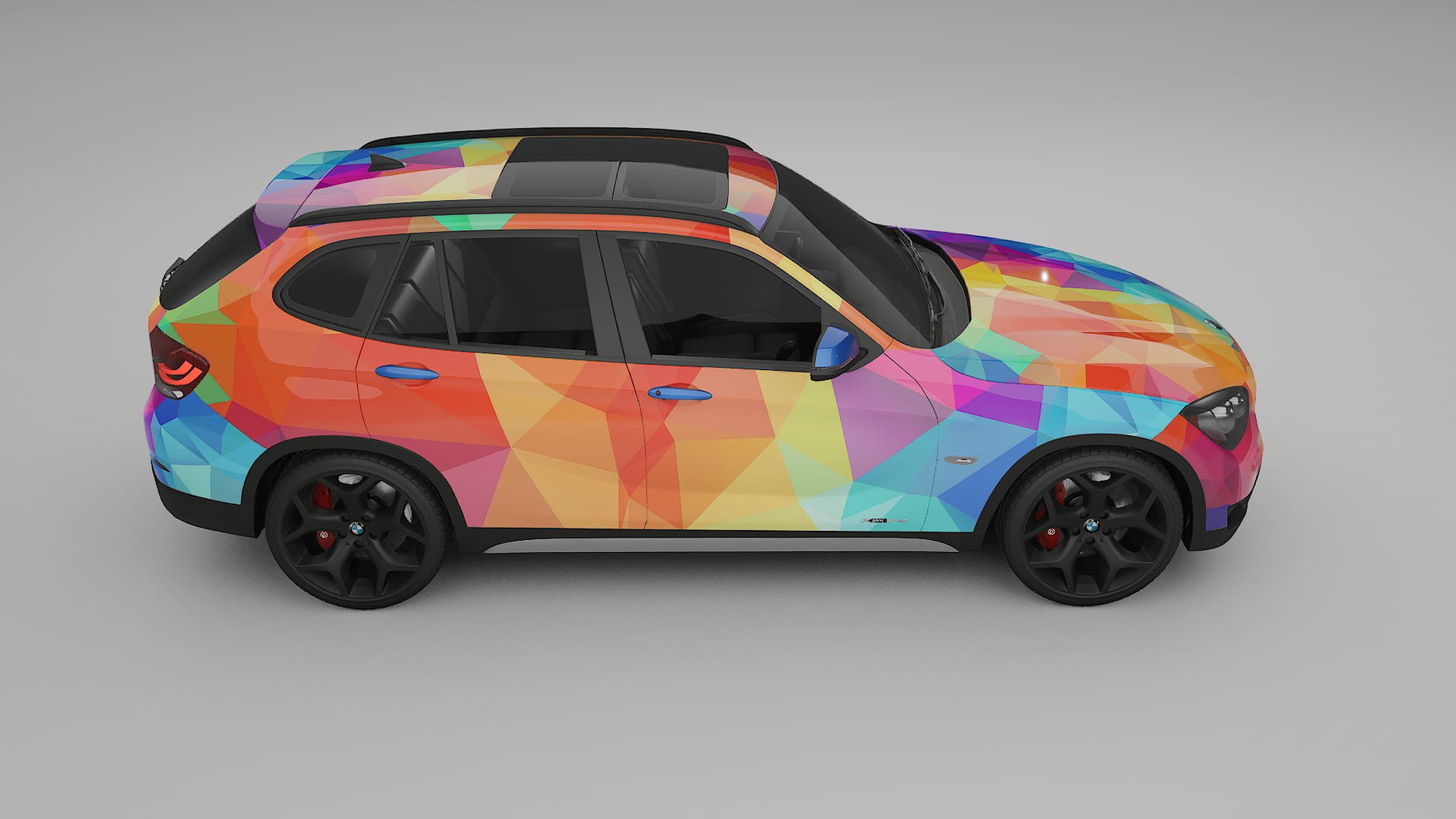 BMW X1 E84 VECTOR VIBE – Tervezett Wrap PPF készlet nyomtatható poliuretán fóliából