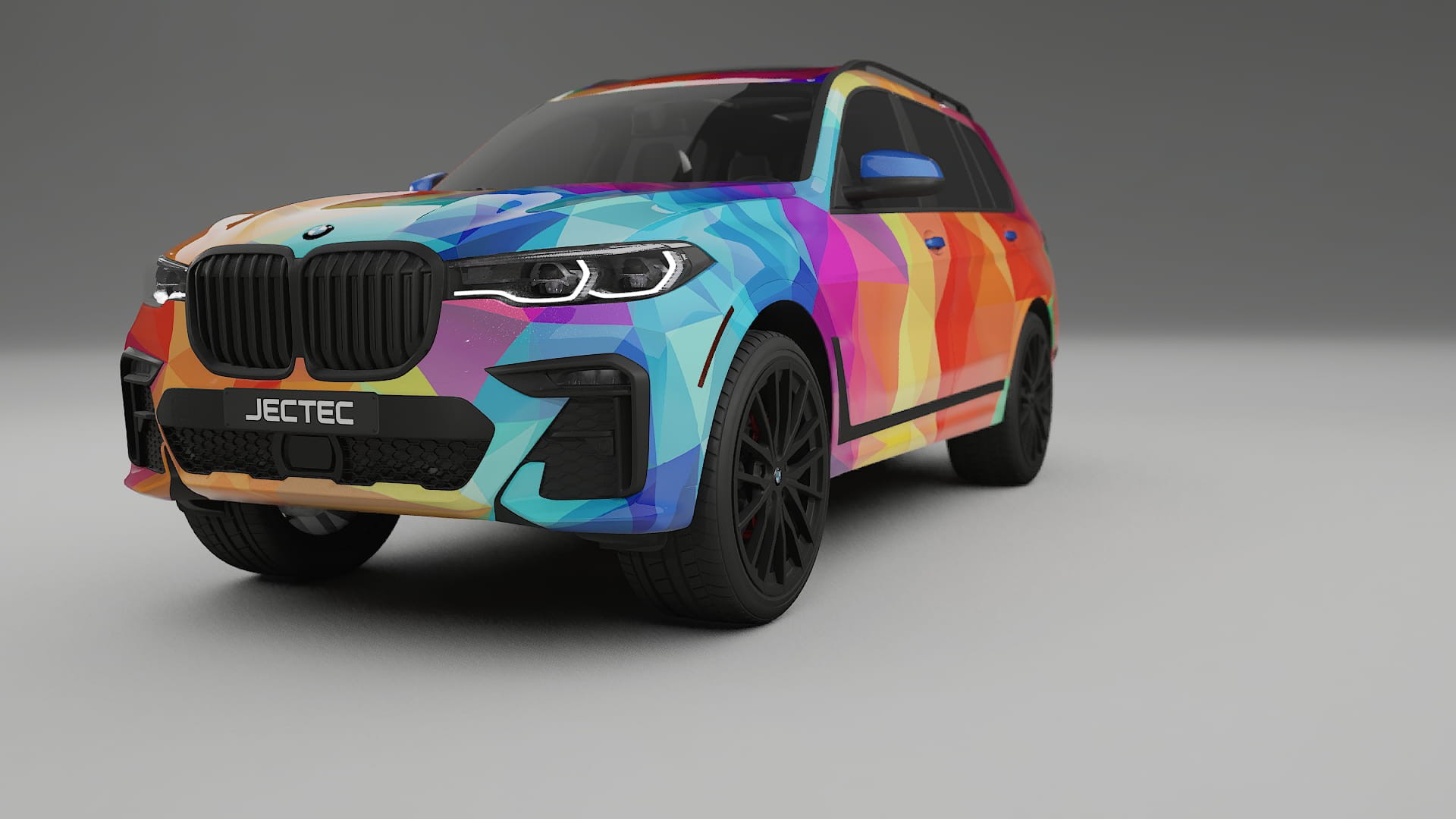 BMW X7 M G07 VECTOR VIBE – Tervezett Wrap PPF készlet nyomtatható poliuretán fóliából