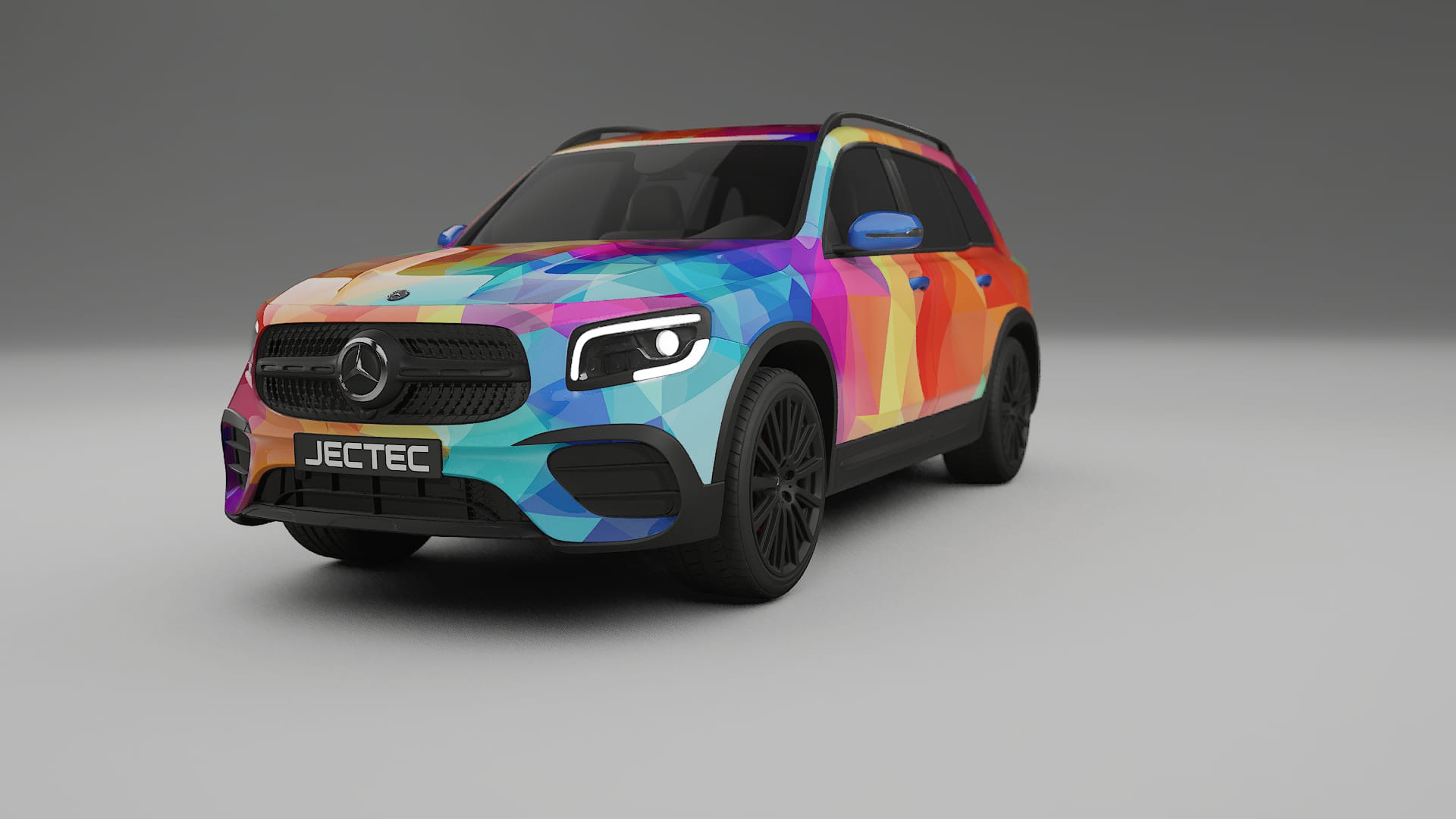 Mercedes AMG GLB VECTOR VIBE – Tervezett Wrap PPF készlet nyomtatható poliuretán fóliából