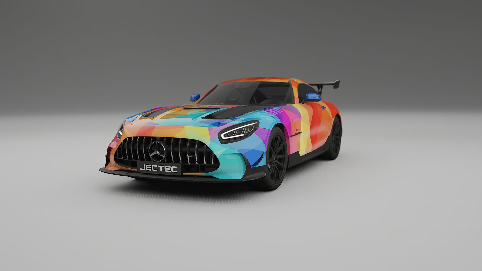 Mercedes AMG GT Black Series C192 Coupe VECTOR VIBE – Tervezett Wrap PPF készlet nyomtatható poliuretán fóliából