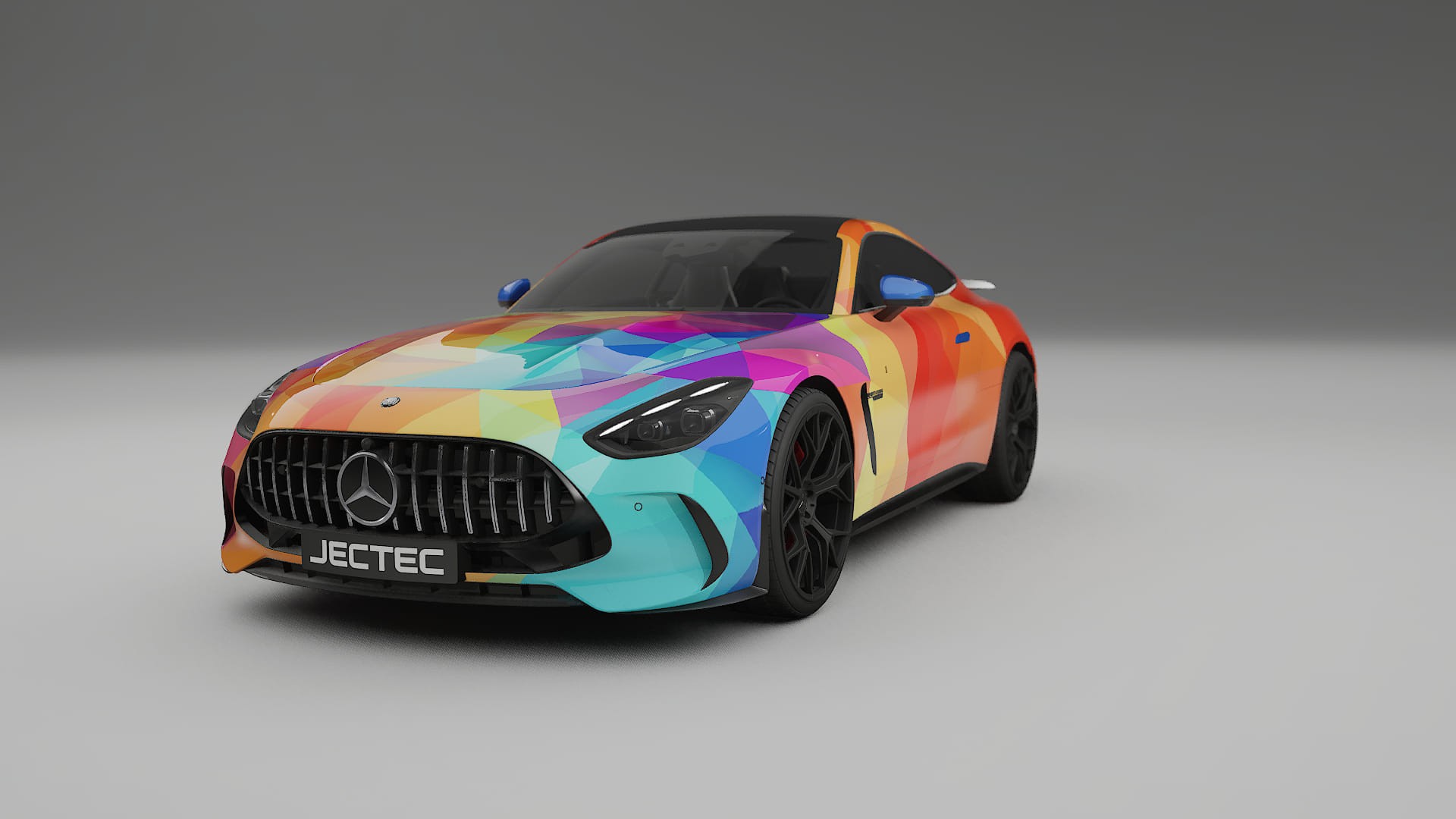 Mercedes AMG GT Coupe C192 VECTOR VIBE – Tervezett Wrap PPF készlet nyomtatható poliuretán fóliából