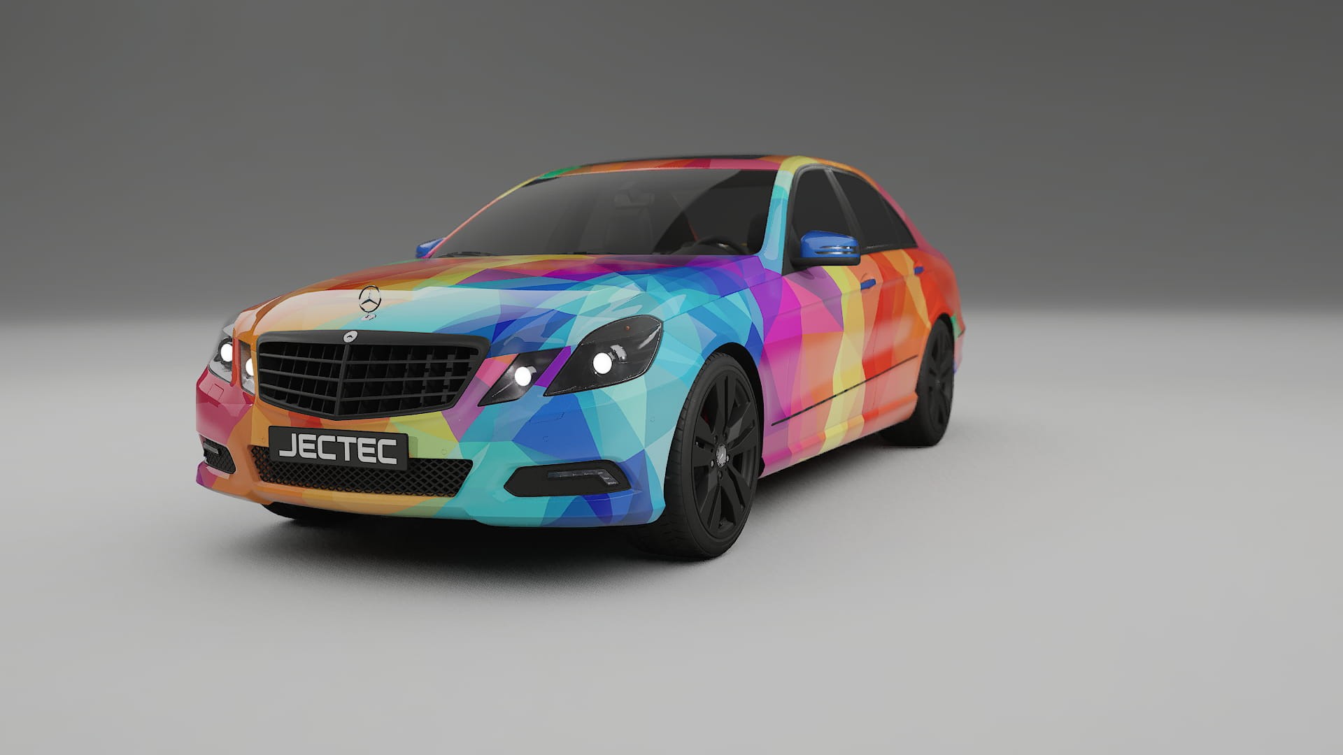 Mercedes E-class Sedan W212 Prefacelift pre-LCI VECTOR VIBE – Tervezett Wrap PPF készlet nyomtatható poliuretán fóliából