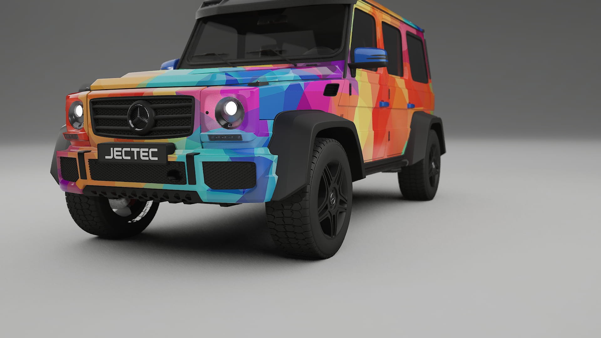 Mercedes G-class 4x4 W463 VECTOR VIBE – Tervezett Wrap PPF készlet nyomtatható poliuretán fóliából