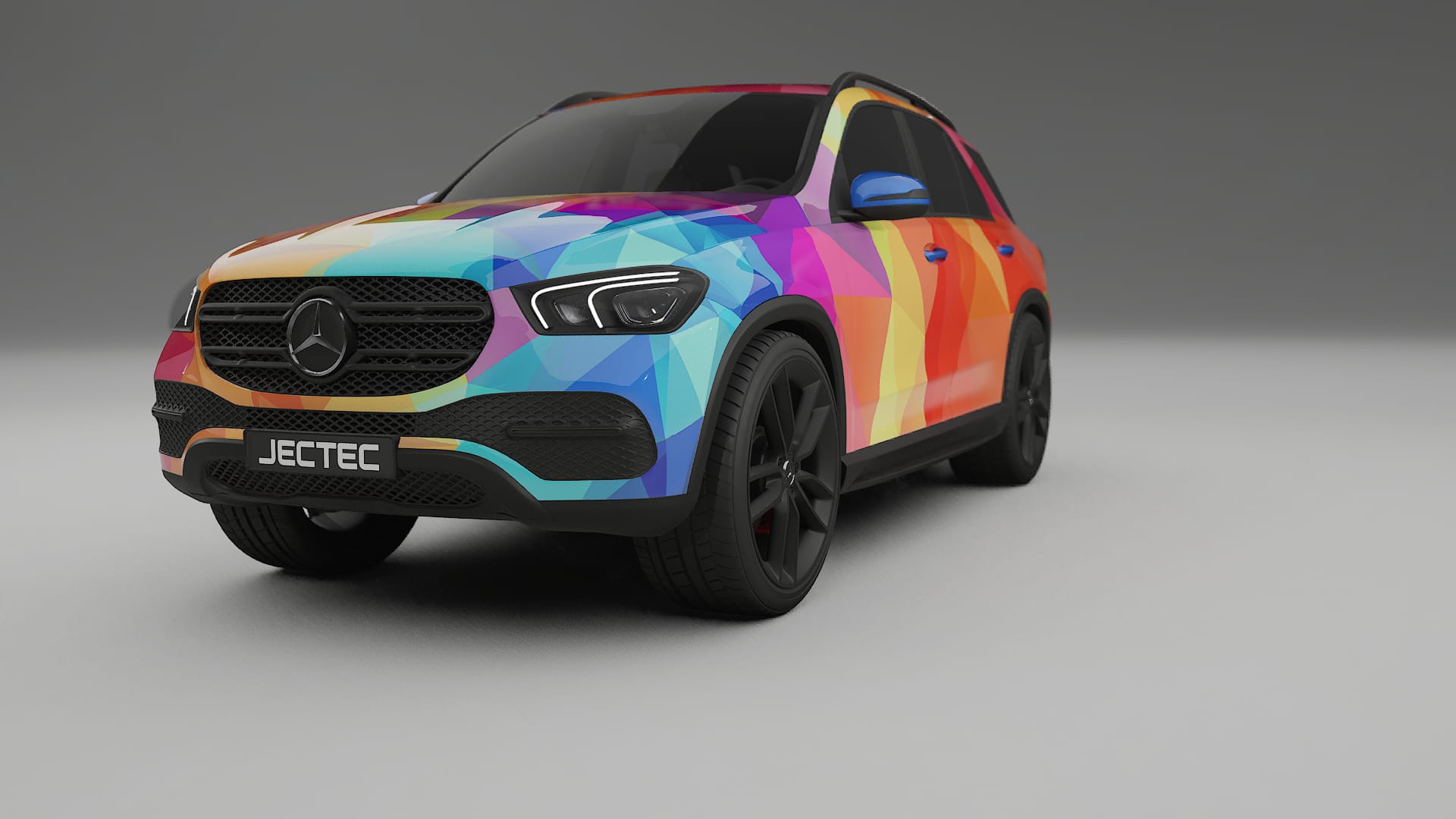 Mercedes GLE W167 VECTOR VIBE – Tervezett Wrap PPF készlet nyomtatható poliuretán fóliából