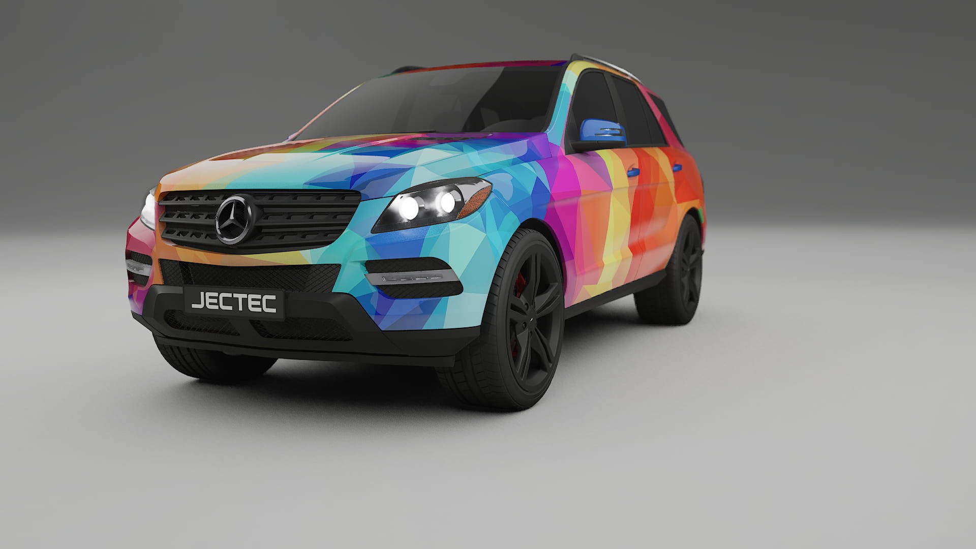 Mercedes M-class W166 VECTOR VIBE – Tervezett Wrap PPF készlet nyomtatható poliuretán fóliából