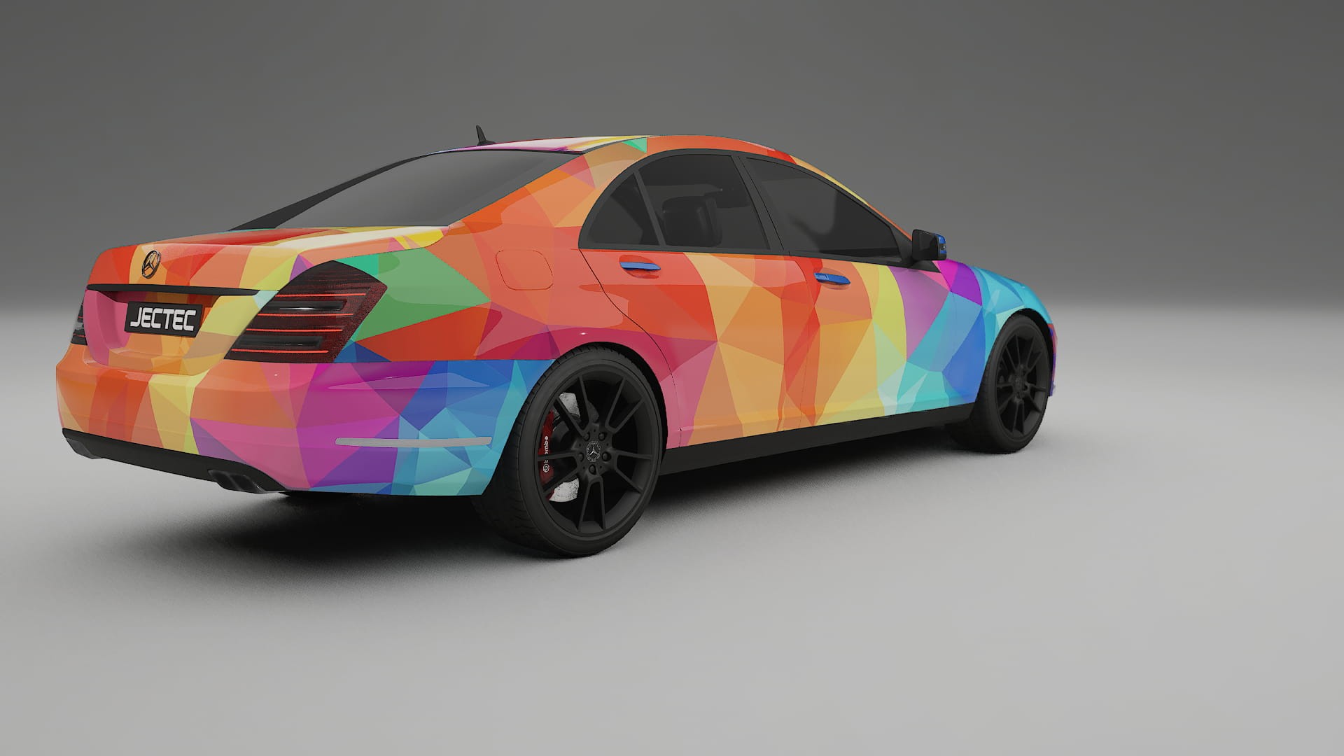 Mercedes S-class W221 facelift LCI VECTOR VIBE – Tervezett Wrap PPF készlet nyomtatható poliuretán fóliából