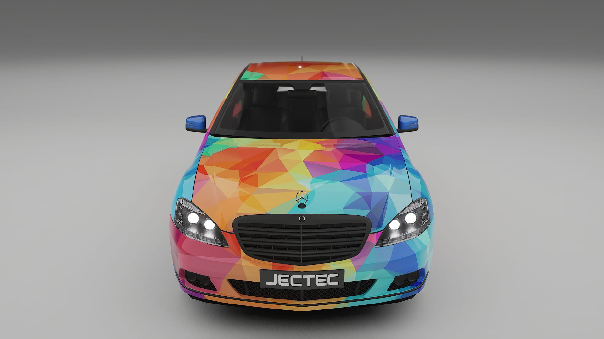 Mercedes S-class W221 facelift LCI VECTOR VIBE – Tervezett Wrap PPF készlet nyomtatható poliuretán fóliából