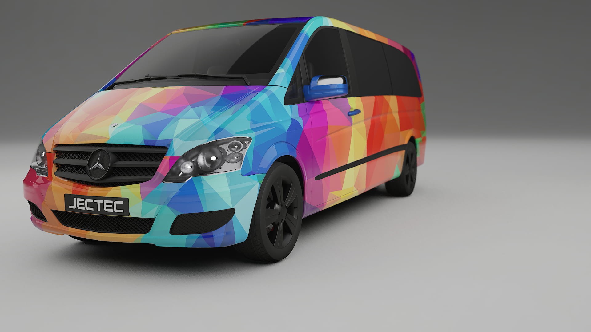 Mercedes Viano Extralong W439 Facelift LCI VECTOR VIBE – Tervezett Wrap PPF készlet nyomtatható poliuretán fóliából