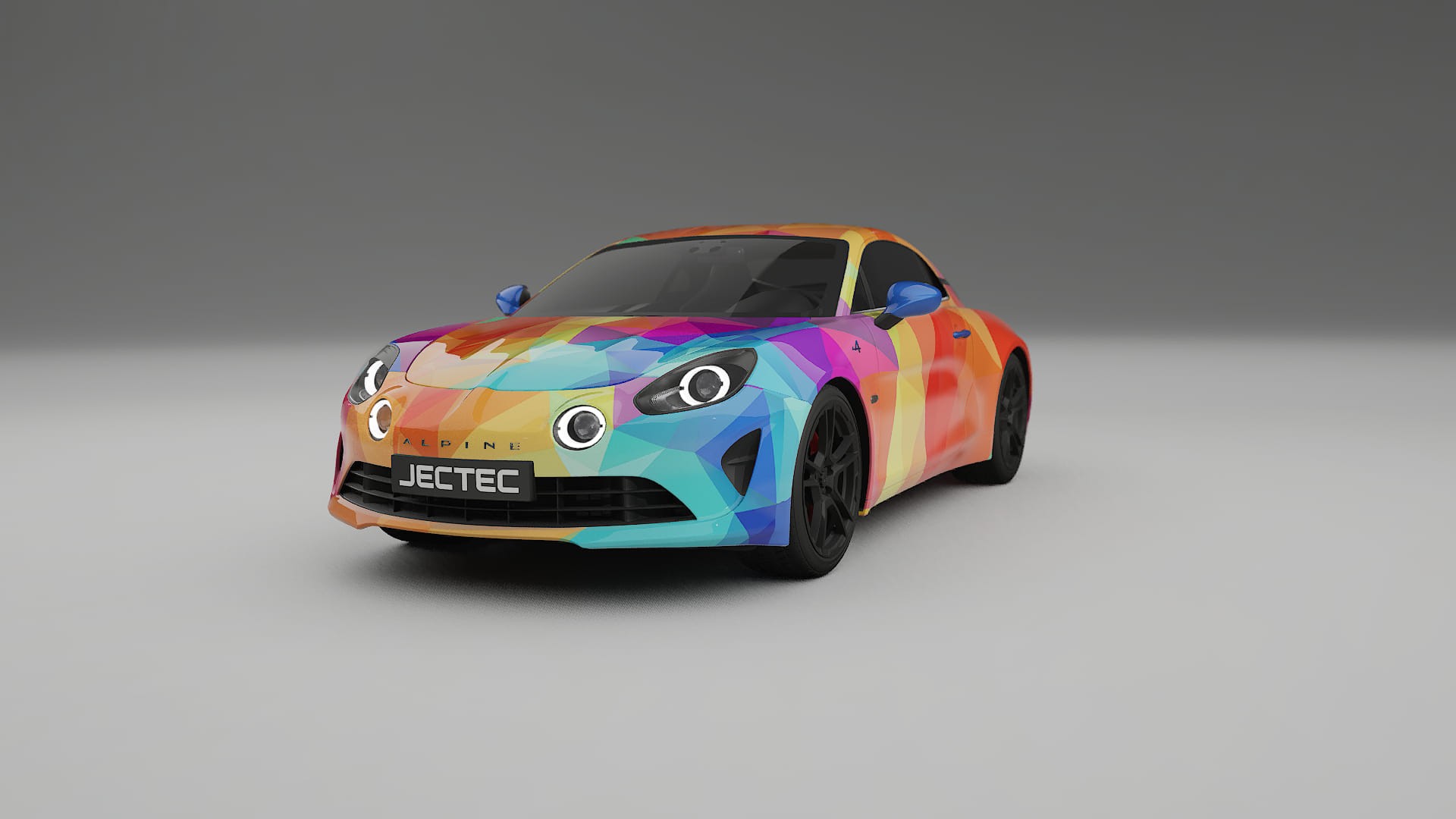 Renault Alpine A110 VECTOR VIBE – Tervezett Wrap PPF készlet nyomtatható poliuretán fóliából