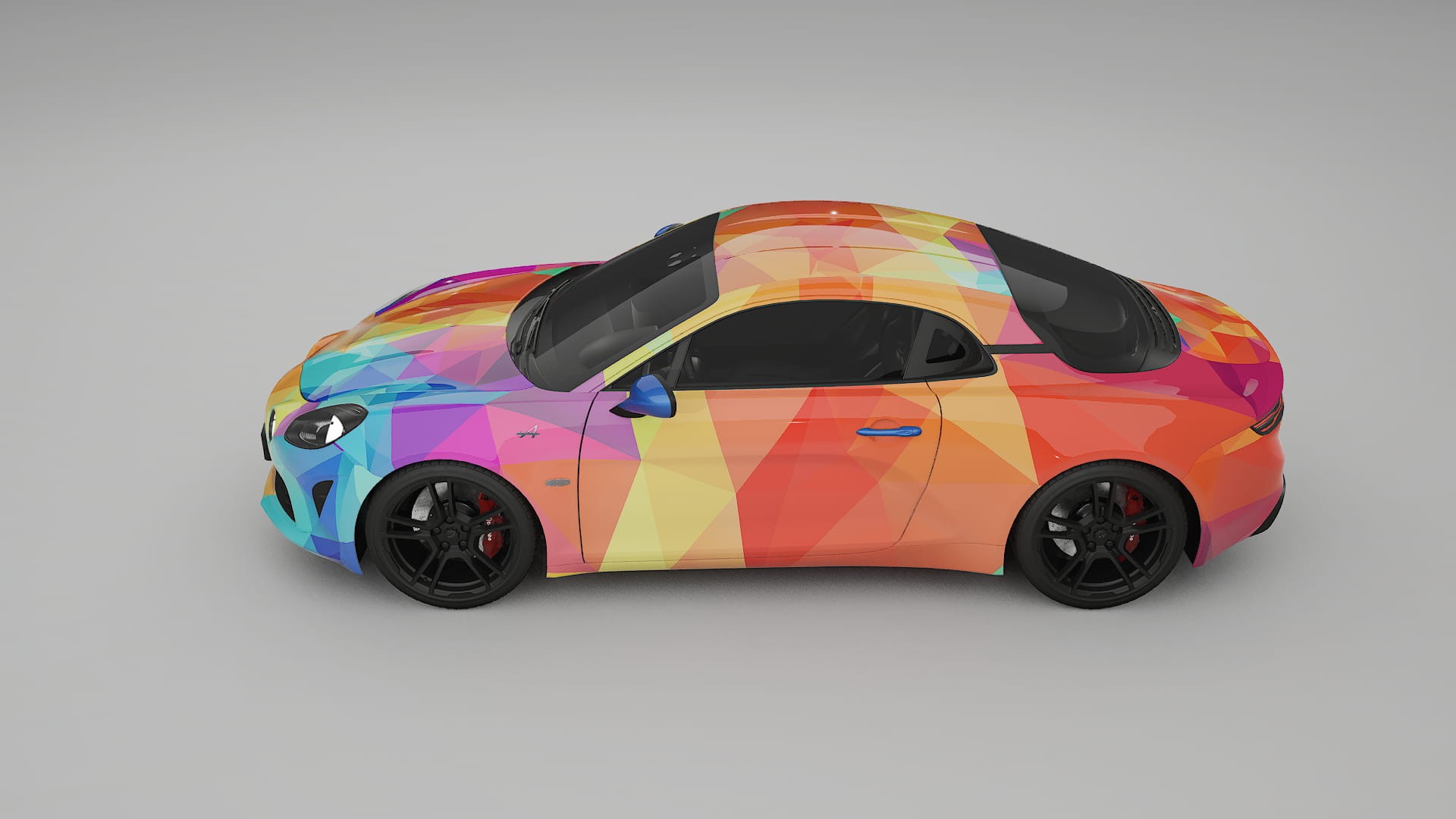 Renault Alpine A110 VECTOR VIBE – Tervezett Wrap PPF készlet nyomtatható poliuretán fóliából