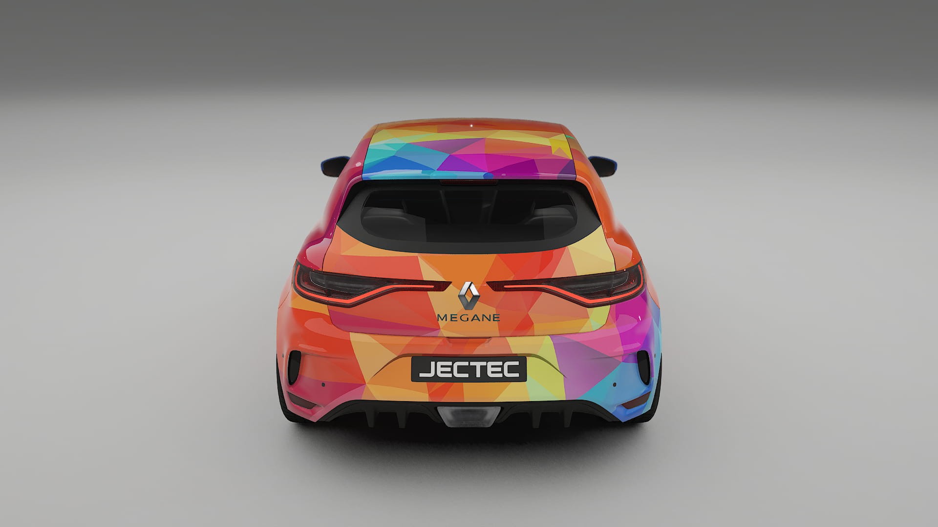 Renault Megane RS IV VECTOR VIBE – Tervezett Wrap PPF készlet nyomtatható poliuretán fóliából