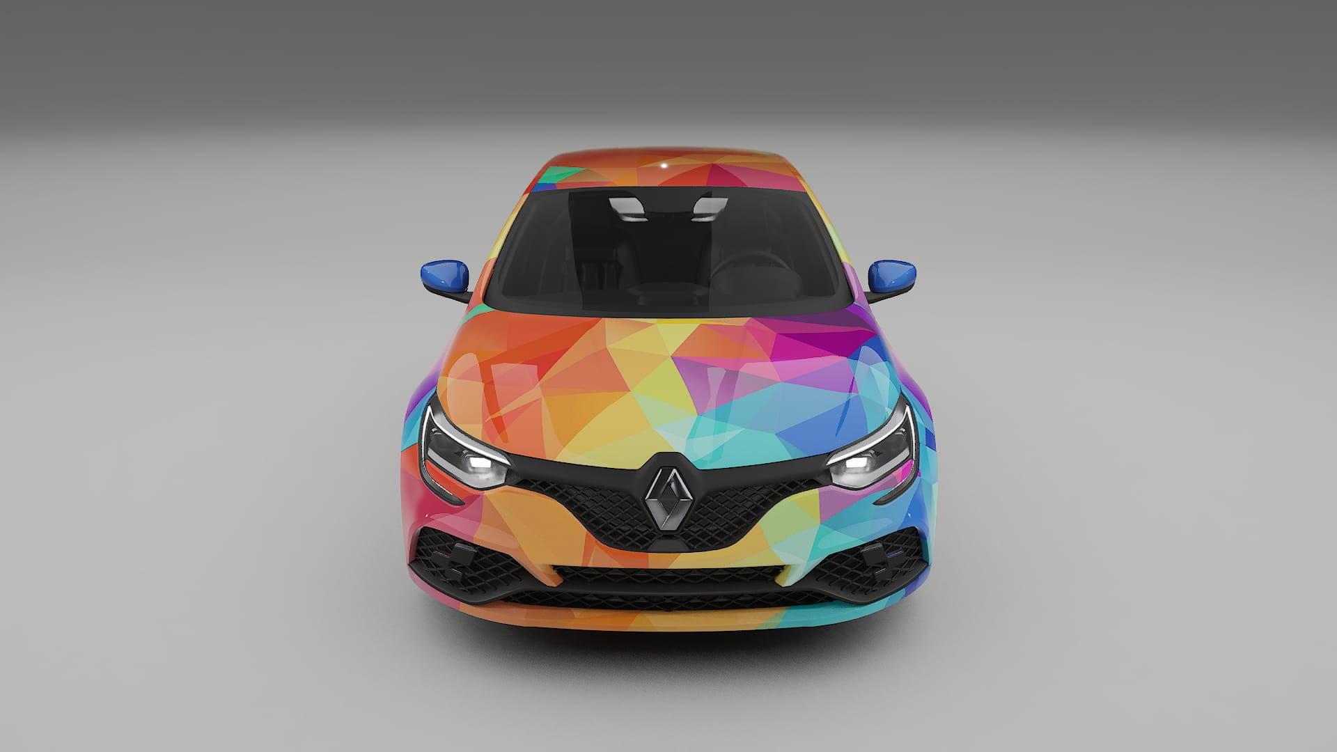 Renault Megane RS IV VECTOR VIBE – Tervezett Wrap PPF készlet nyomtatható poliuretán fóliából