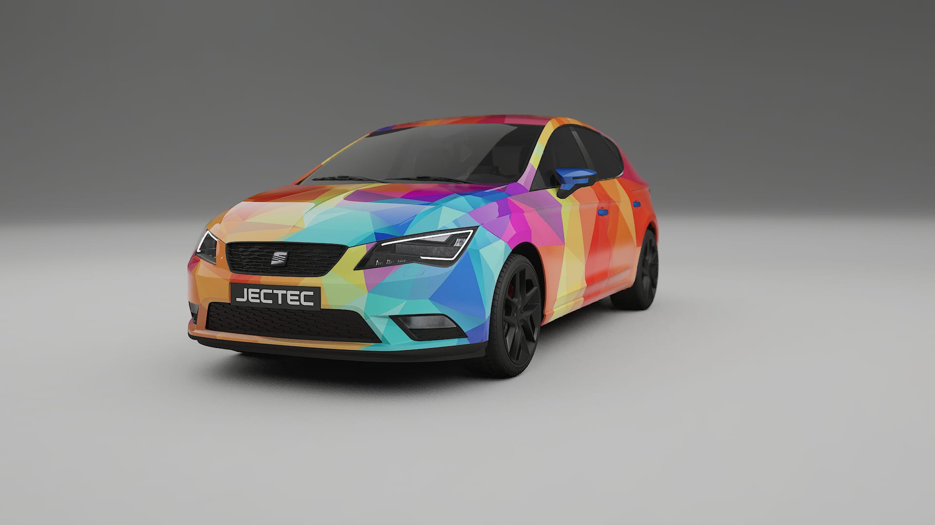 Seat Leon FR 5F VECTOR VIBE – Tervezett Wrap PPF készlet nyomtatható poliuretán fóliából