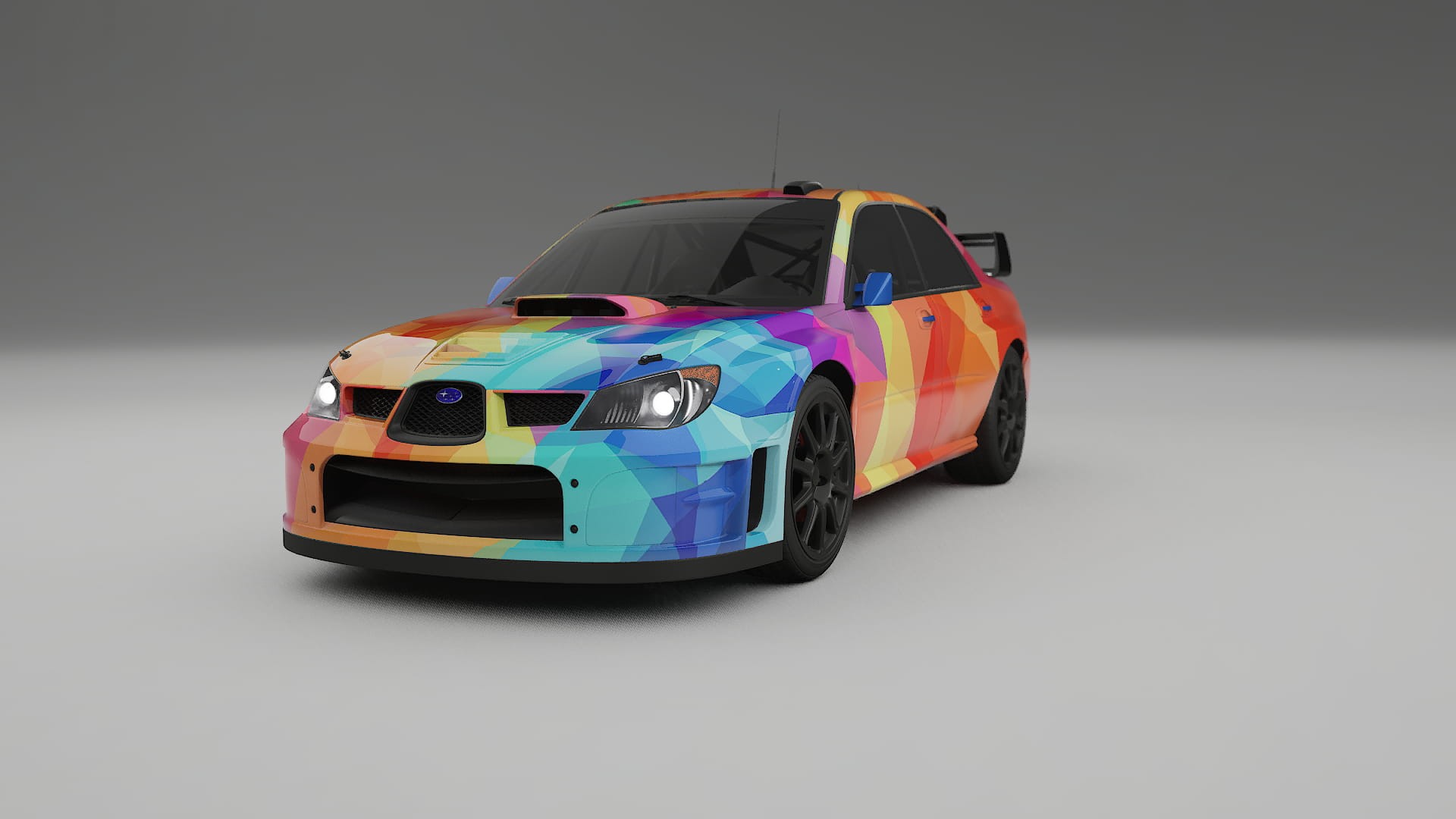 Subaru Impreza WRC GD VECTOR VIBE – Tervezett Wrap PPF készlet nyomtatható poliuretán fóliából