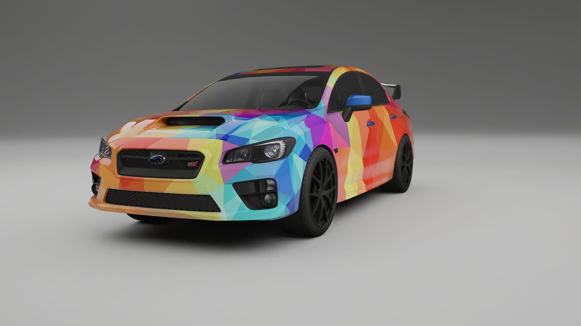 Subaru Impreza WRX Sti VA prefacelift pre-LCI VECTOR VIBE – Tervezett Wrap PPF készlet nyomtatható poliuretán fóliából
