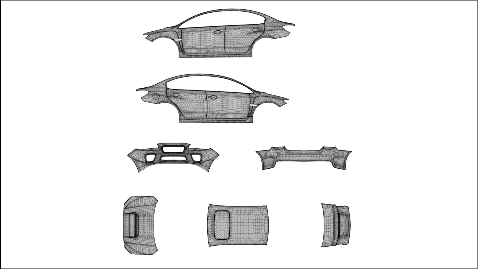 Subaru Impreza WRX Sti VA prefacelift pre-LCI VECTOR VIBE – Tervezett Wrap PPF készlet nyomtatható poliuretán fóliából