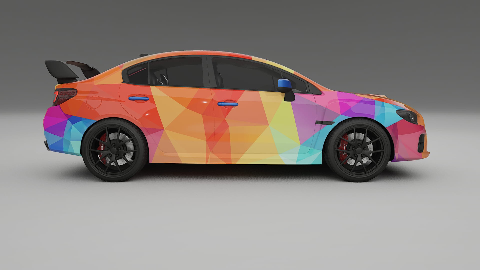 Subaru Impreza WRX Sti VA prefacelift pre-LCI VECTOR VIBE – Tervezett Wrap PPF készlet nyomtatható poliuretán fóliából